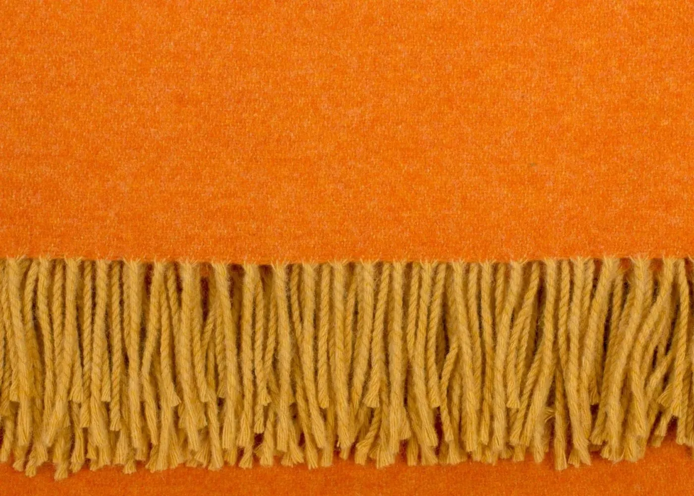 Heal's Two Tone Merino Throw Orange 2
