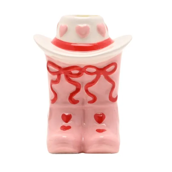 The Feel Good Club Cowboy Boots Candlestick Holder 4