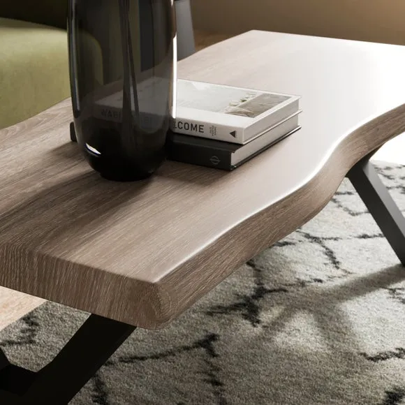 Ezra Coffee Table, Rustic Wood Effect 3