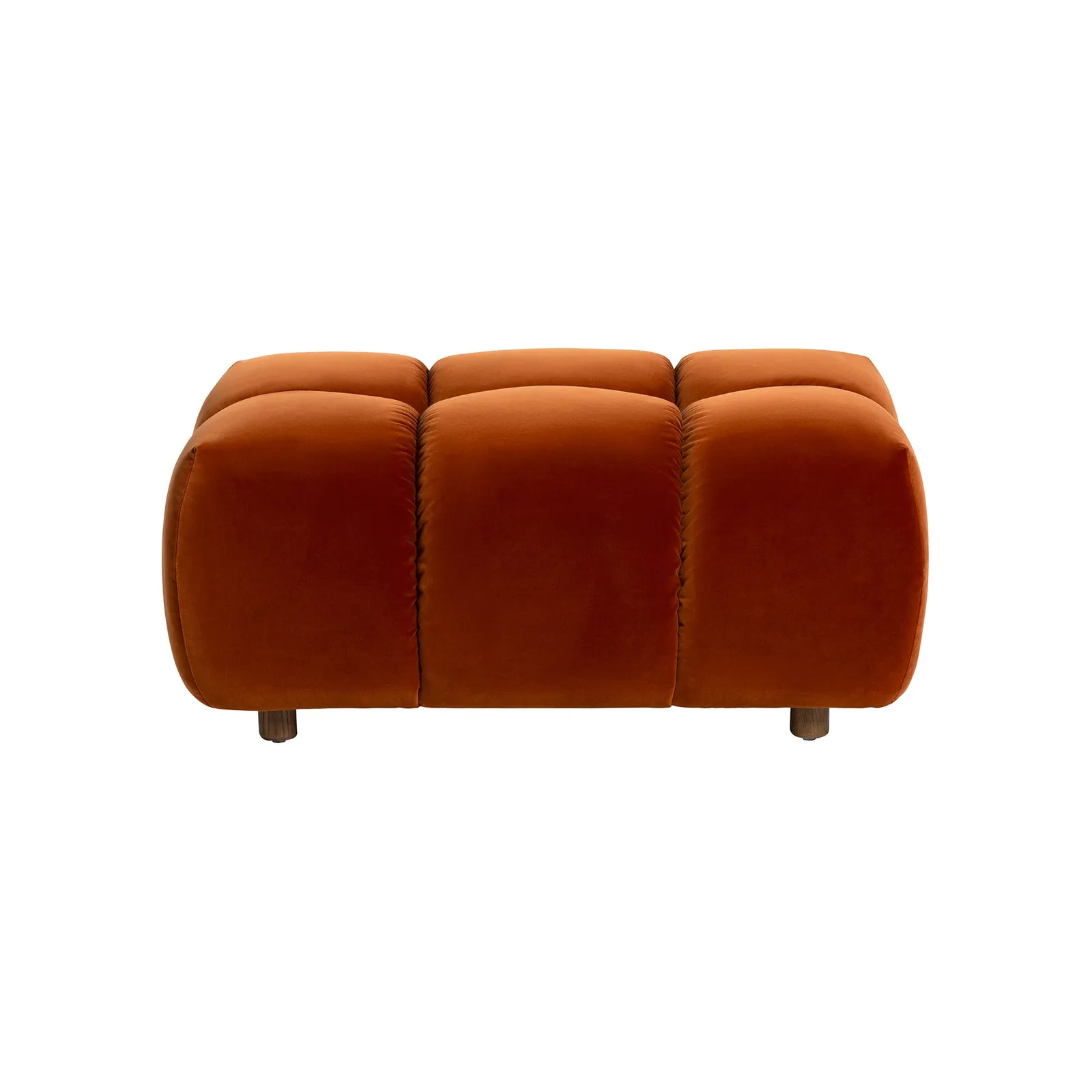 Lavinia Footstool, Orange Velvet | Barker & Stonehouse 2