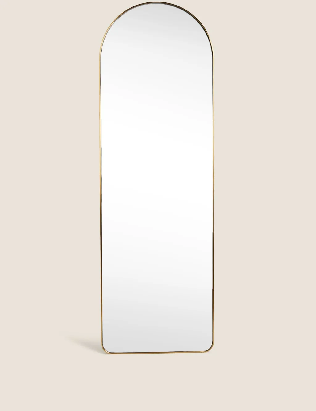 M&S Arch Full Length Mirror Antique Brass