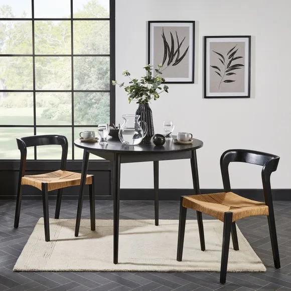 Leo 2 Seater Dining Table with 2 Melia Chairs