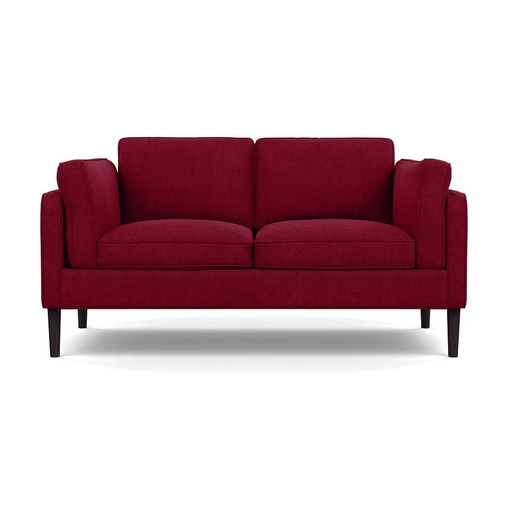 Heal's Sonno 2 Str Sofa St Moritz Wool Red 74 Black Feet