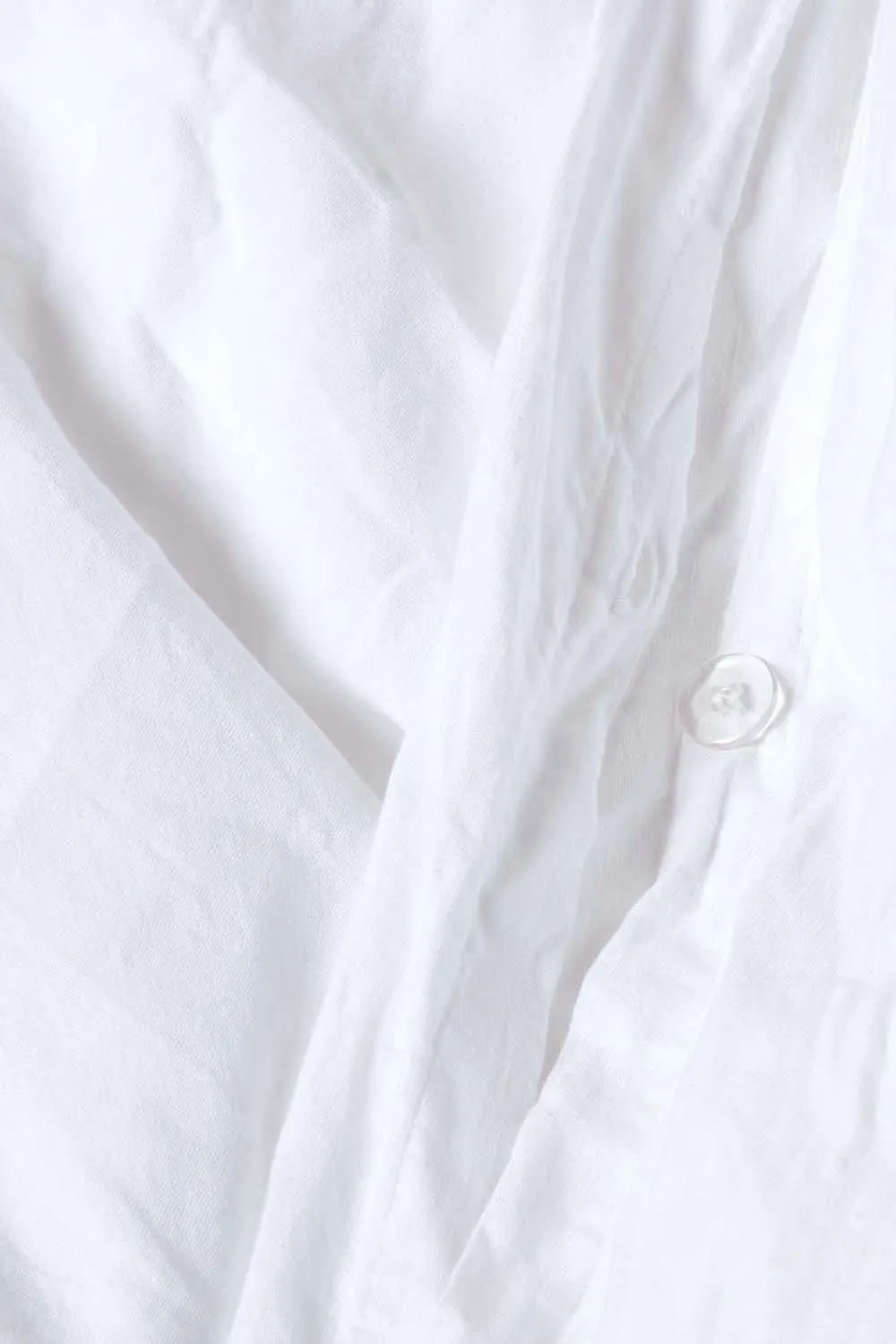 Homescapes Luxury Soft Plain European Linen Duvet Cover Set in White 4