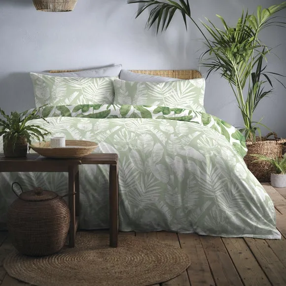 Tahiti Green Duvet Cover and Pillowcase Set 3