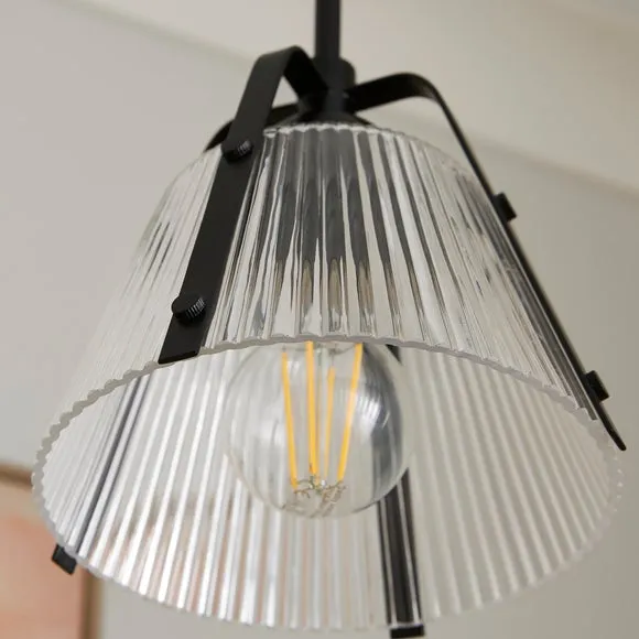 Luca Ribbed Adjustable Pendant Light 3