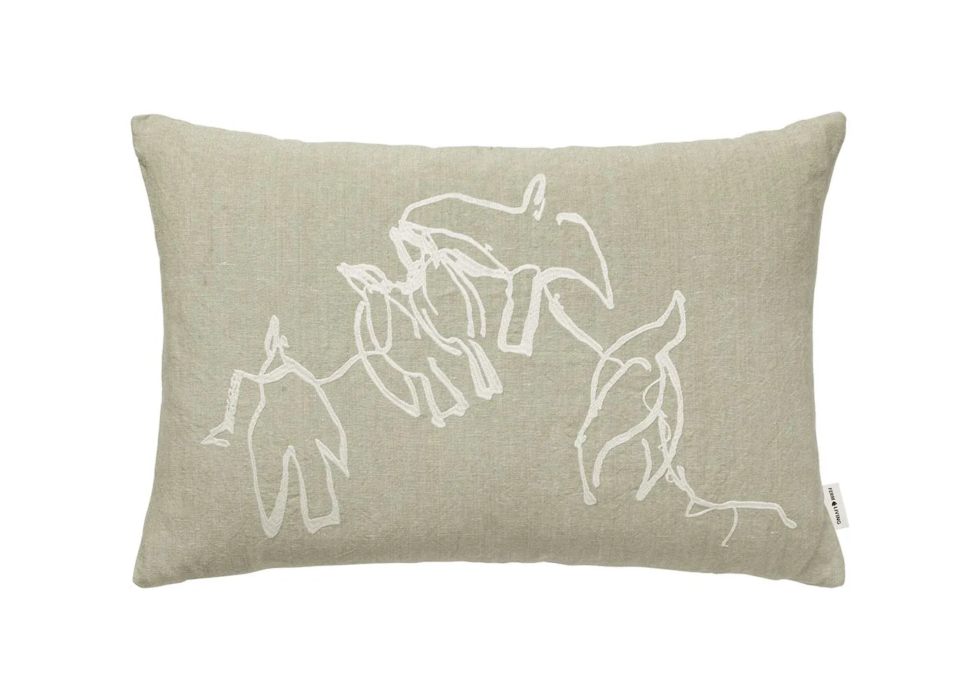 ferm LIVING Vuelo Cushion Elm Green 1