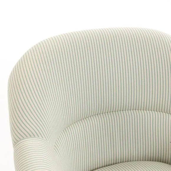 Goldie Frill Tiny Stripe Accent Chair 3