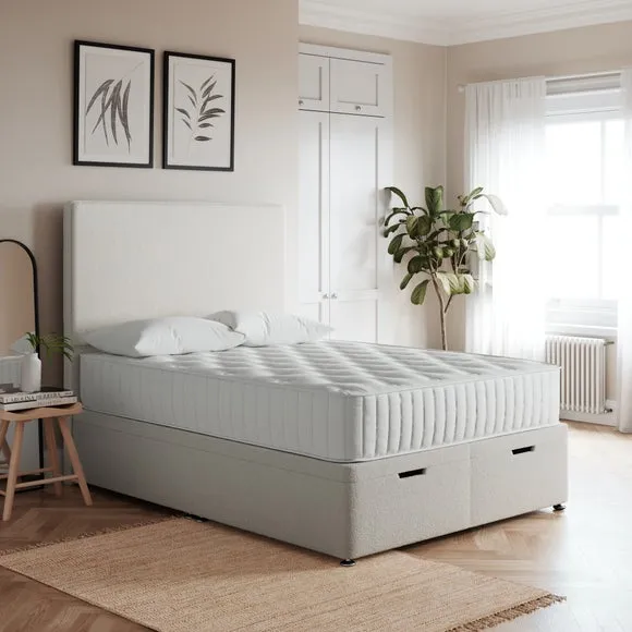 Luxury End of Bed Ottoman Bed Frame, Teddy Fabric 1