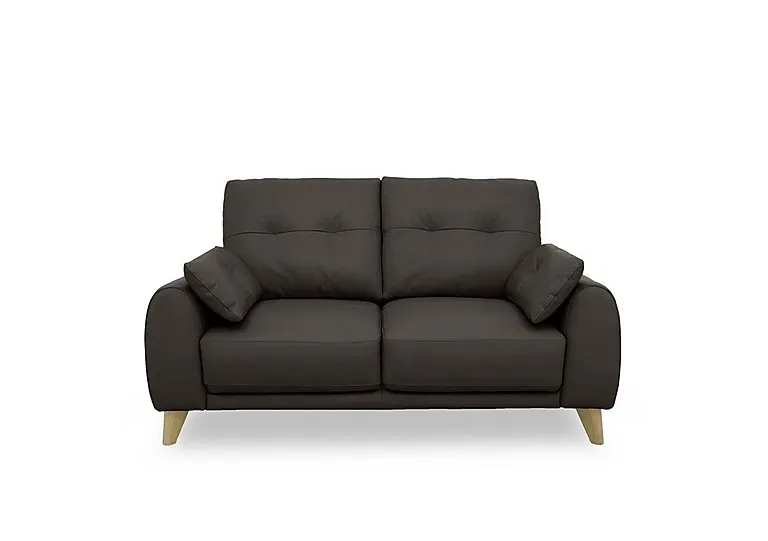 Malmo Leather 2 Seater Sofa - Dark Chocolate