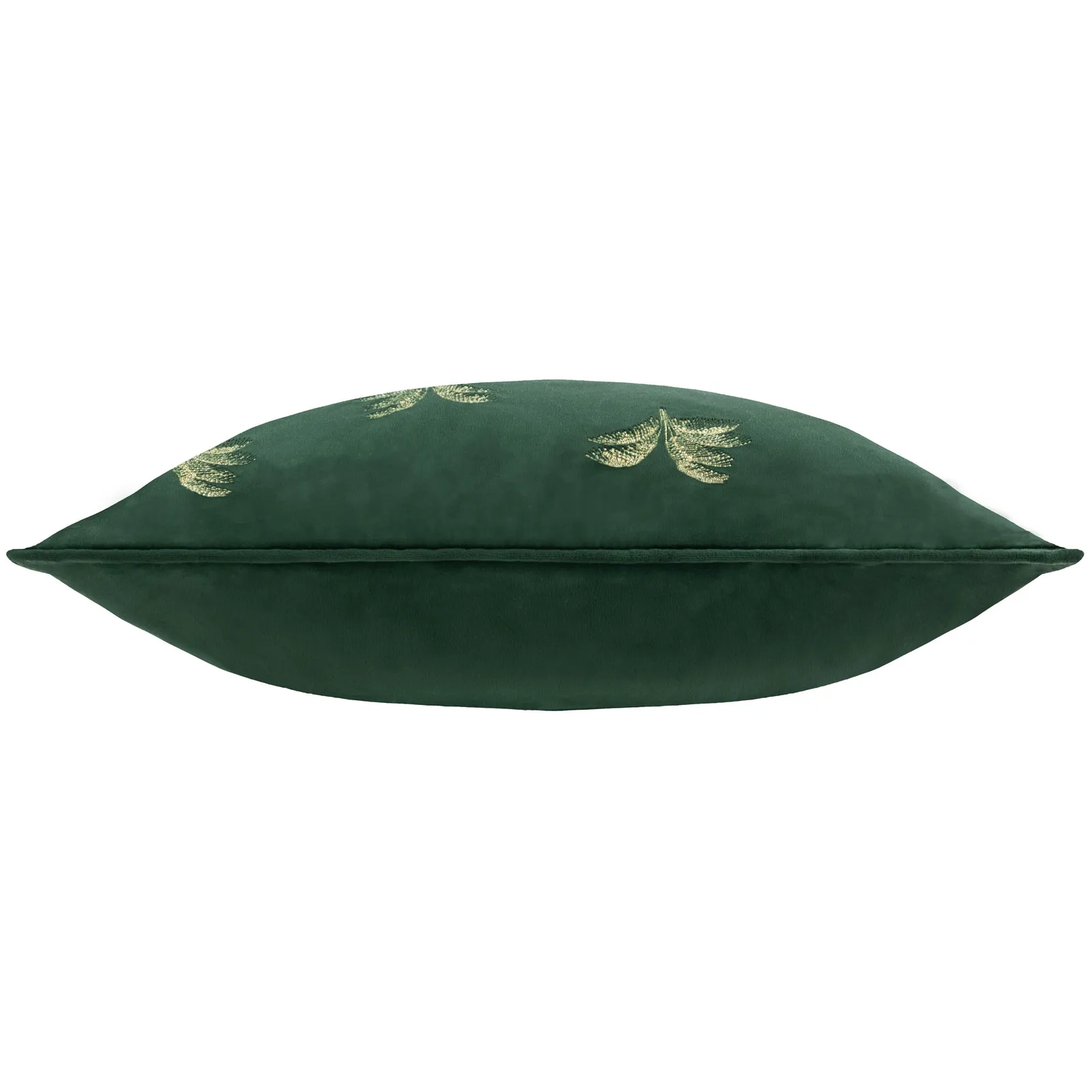 Paoletti Guilded Palms Embroidered Cushion in Emerald 4