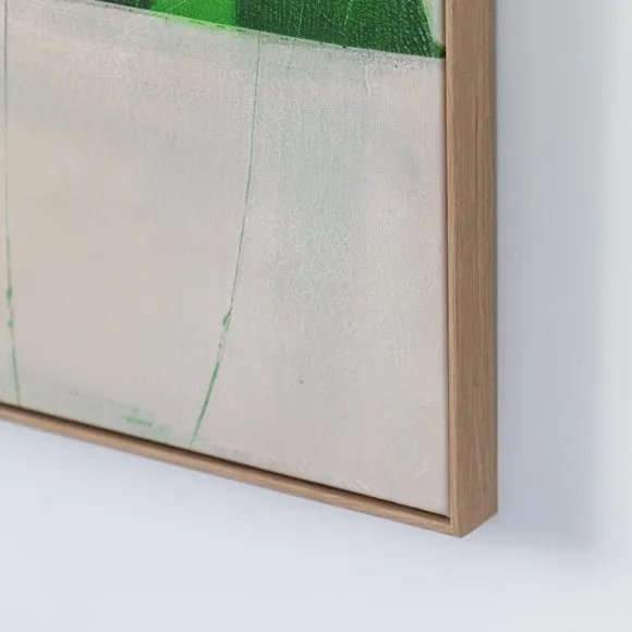 Cedar & Sage Emerald Abstract Framed Canvas 3