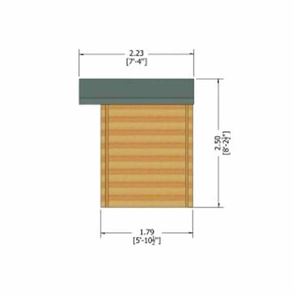 Shires Epping 28 mm Log Cabin 12 x 12 Feet in Light Tan 3