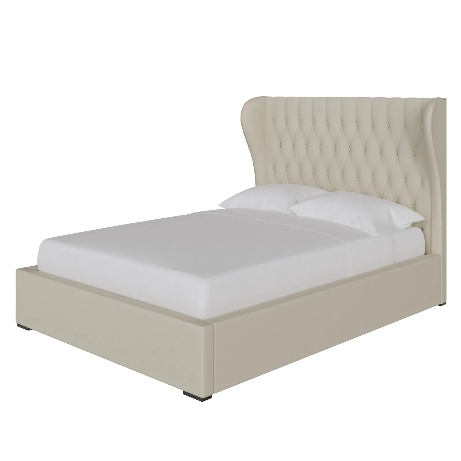 GFW Winged Headboard Ottoman Storage Bed in Natural 2