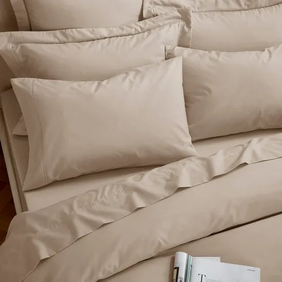 Dorma Crisp & Fresh 400 Thread Count Egyptian Cotton Percale Flat Sheet 3
