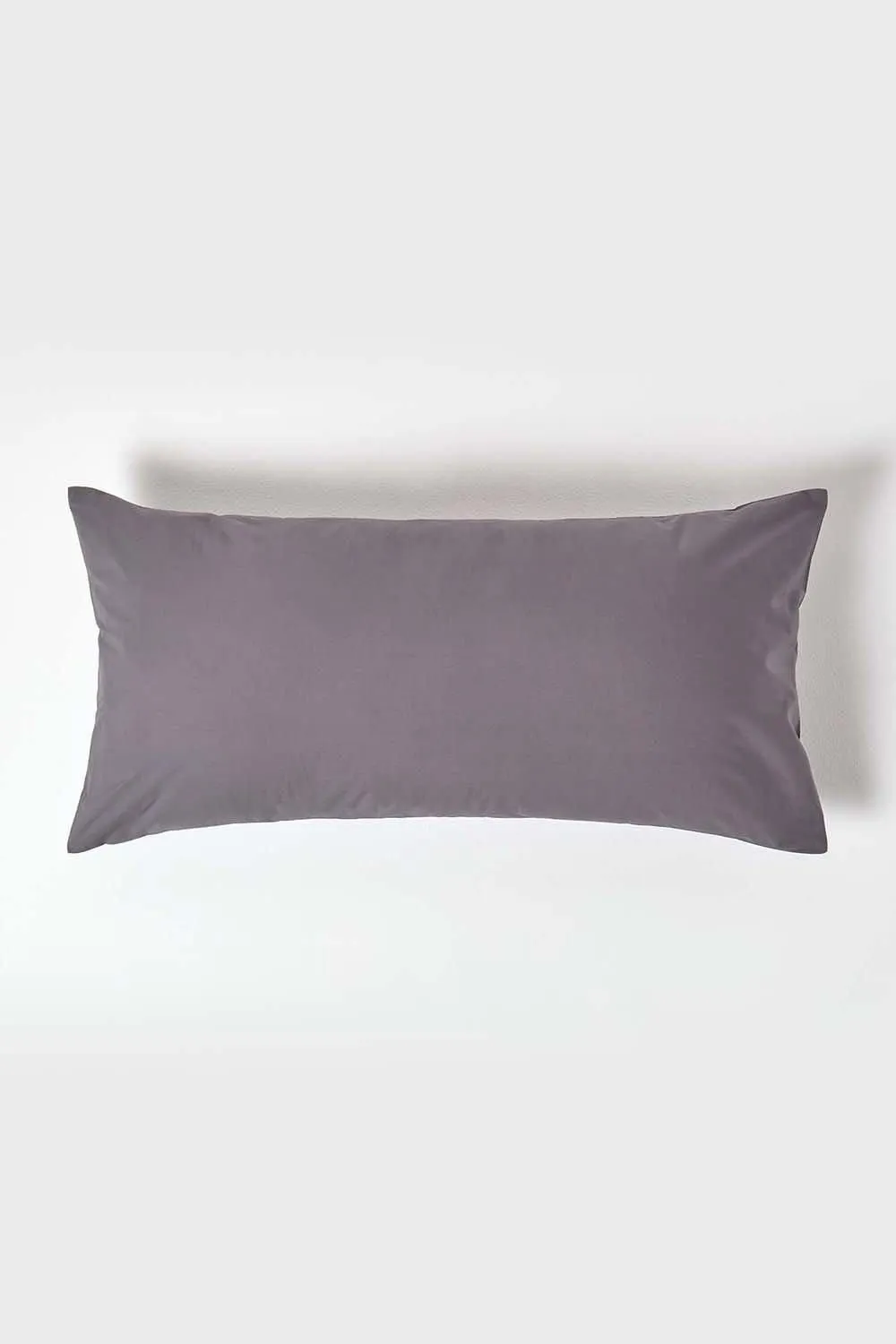 Homescapes Continental Egyptian Cotton Pillowcase 200 TC, 40 x 80 cm in Dark Grey 1