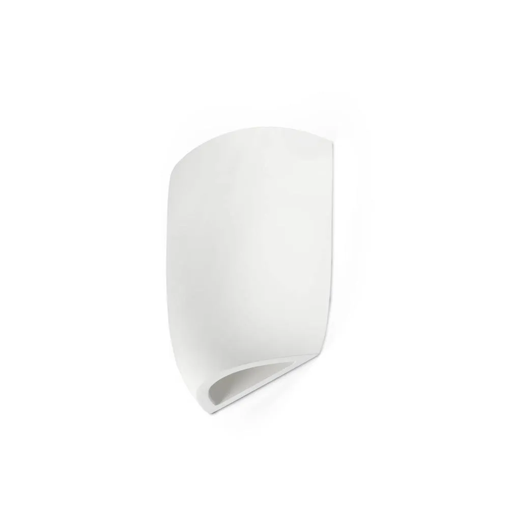 Netlighting Kappu 16cm Plaster Wall Lamp White 1x E14