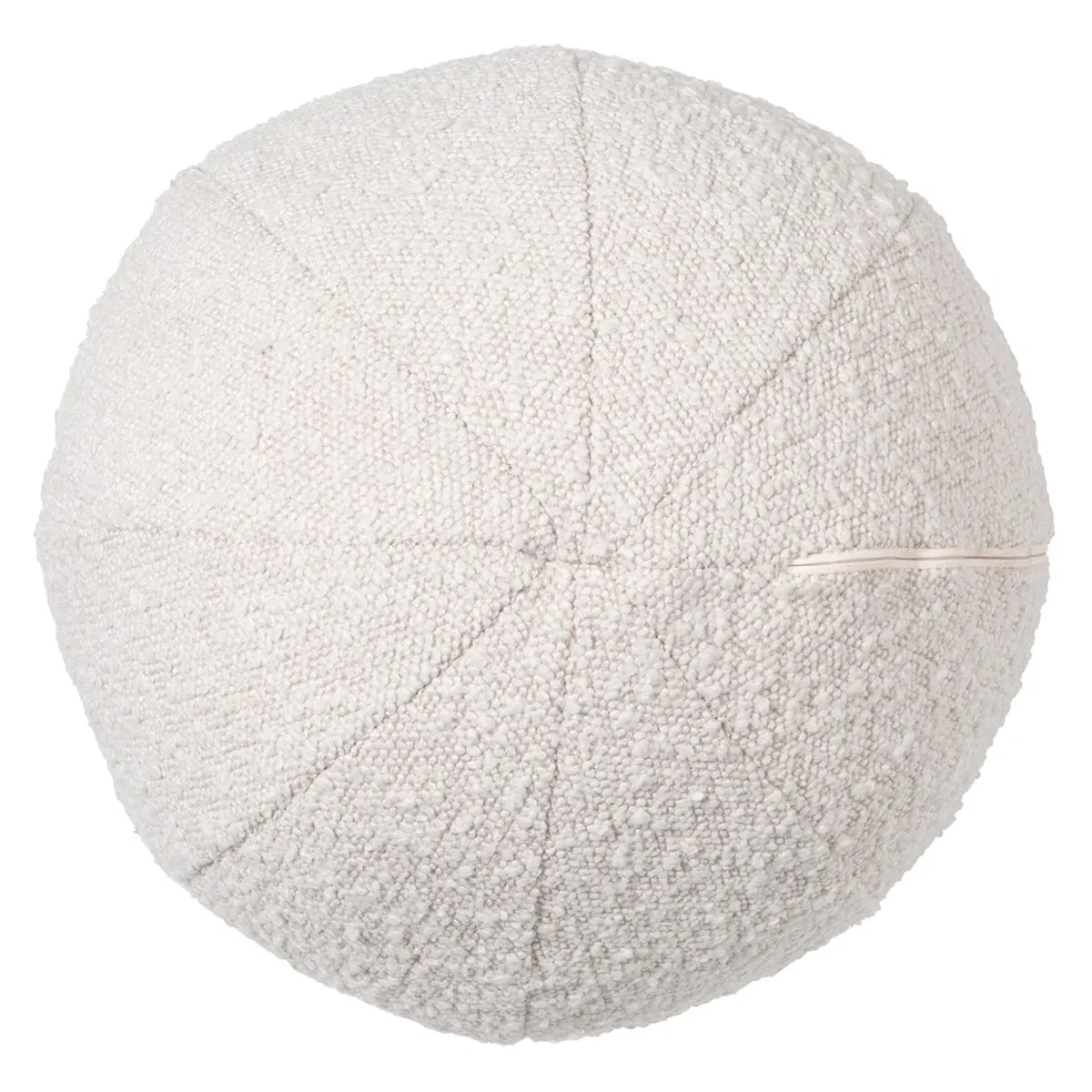 Eichholtz Palla Cushion S Boucl Cream, Round Fabric | Barker & Stonehouse 3