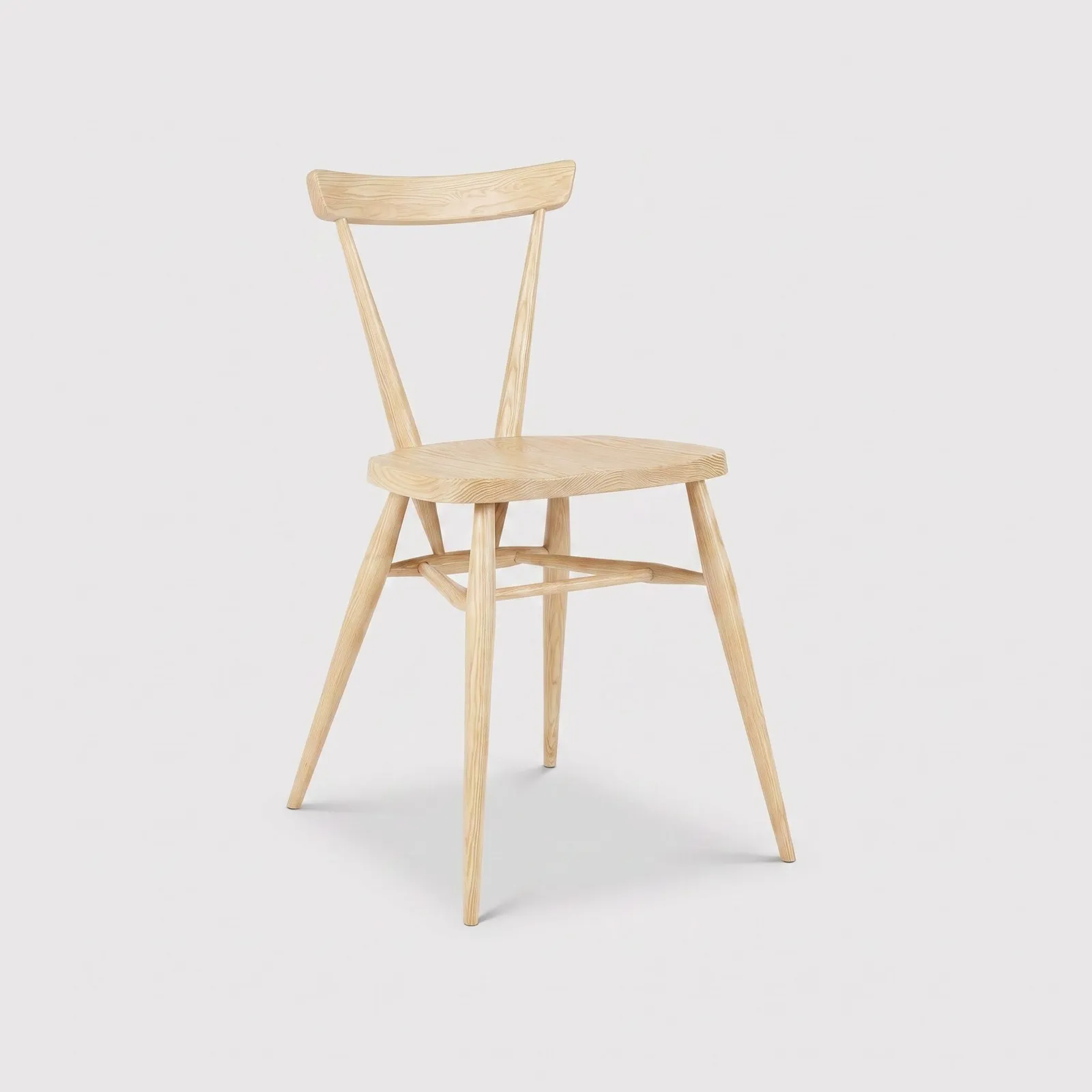 Ercol Stacking Dining Chair, Ash Wood | Barker & Stonehouse 2