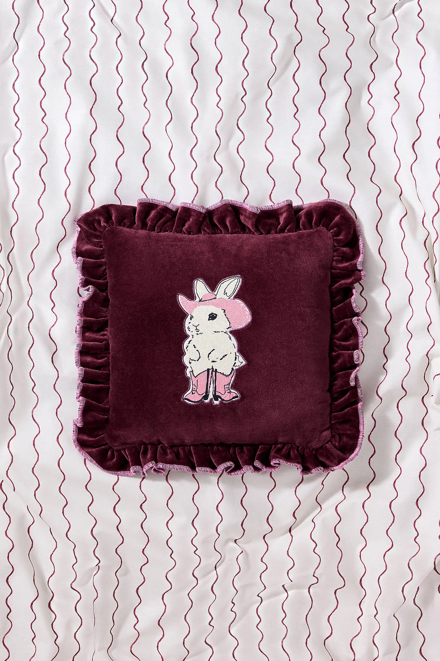 Motif Animal Ruffle Mini Cushion ALL 1