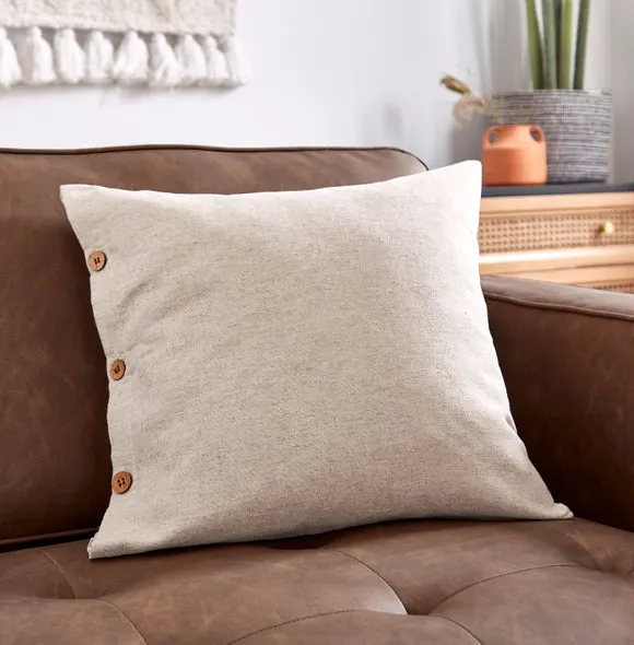 Cotton Linen Square Cushion Cover 1