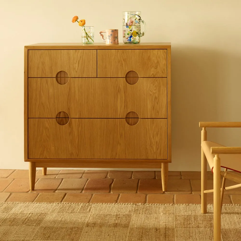 Heal's Amira 4 Drawer Chest Oak 4