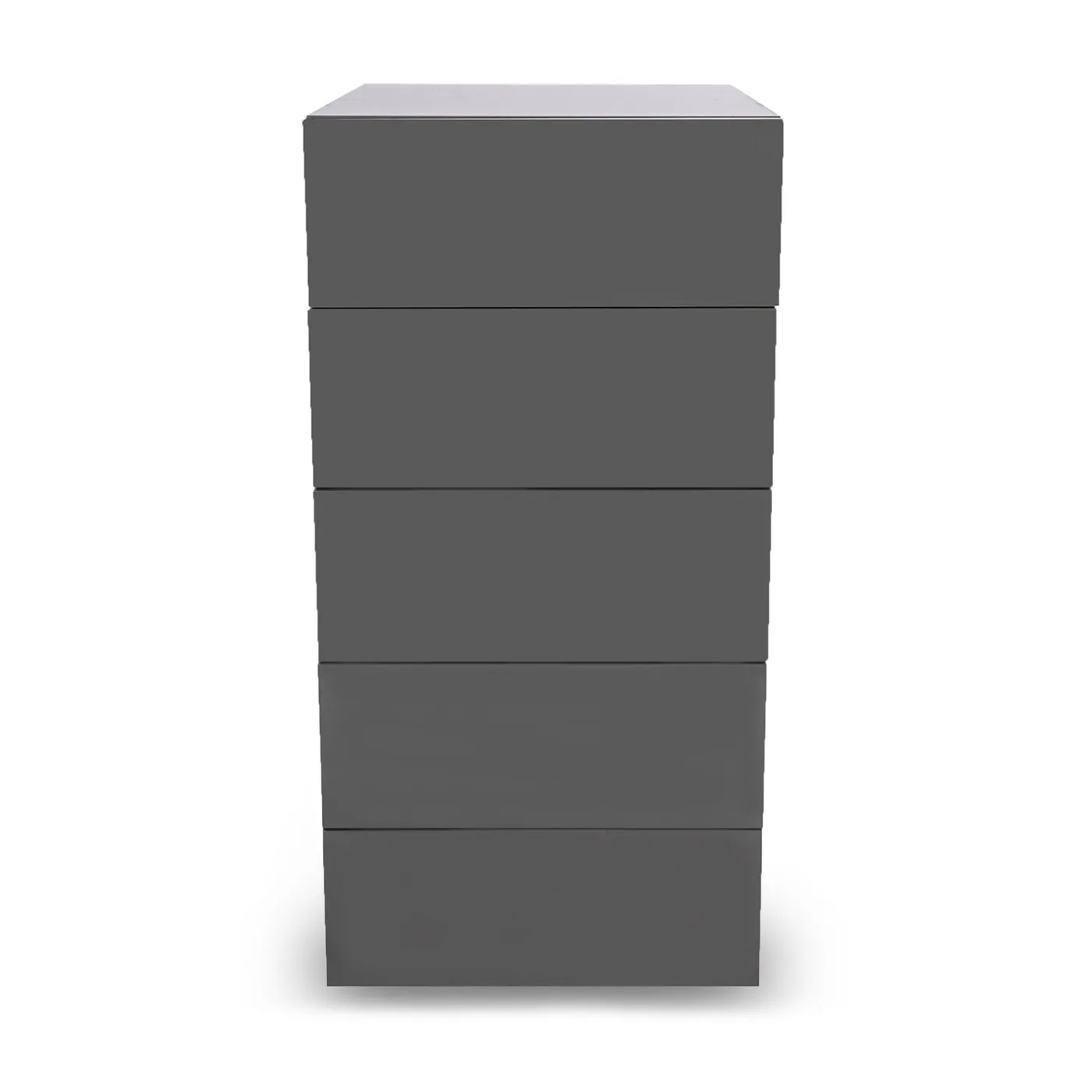 Heal's Space 5 Drawer Tall Chest Lead Matt Lacquer