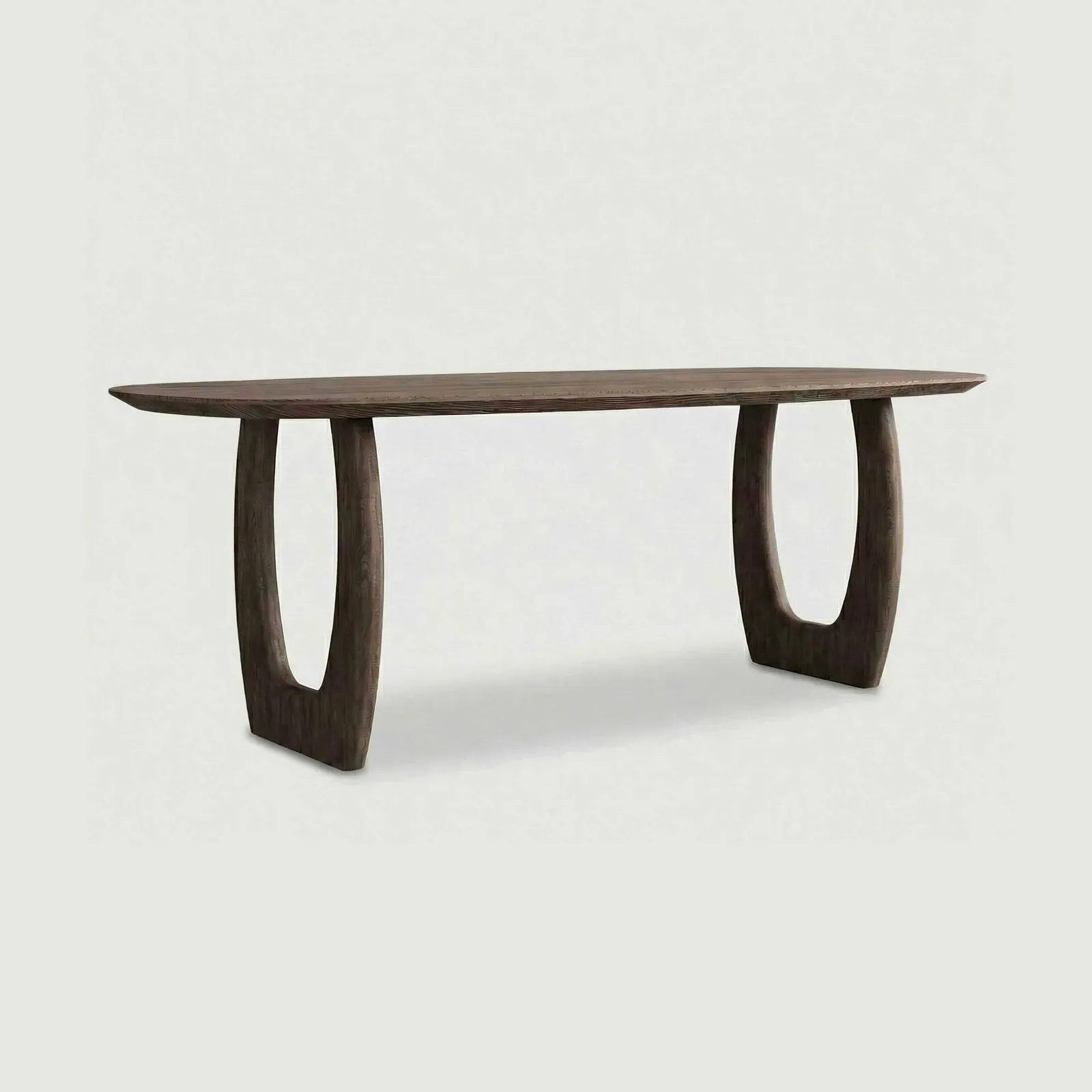 Pure Furniture Slim Luna Danish Oval Dining Table 200X100Cm, Brown Oak | Barker & Stonehouse