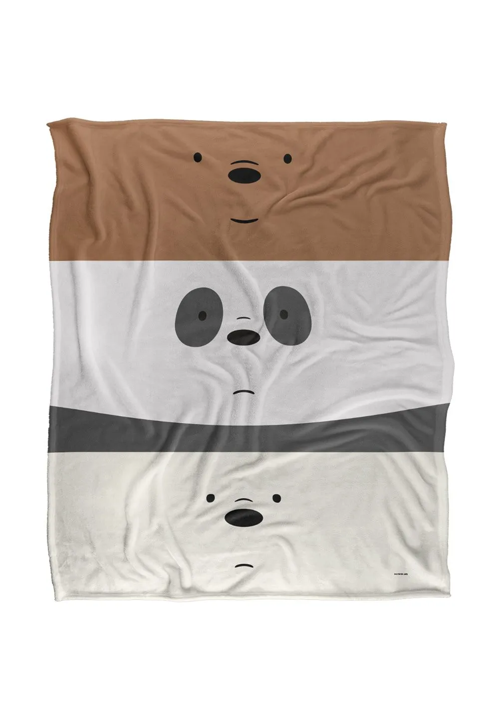 Cartoon Network We Bare Bears Stack Silky Touch Super Soft Throw Blanket 152 X 127 cm in White