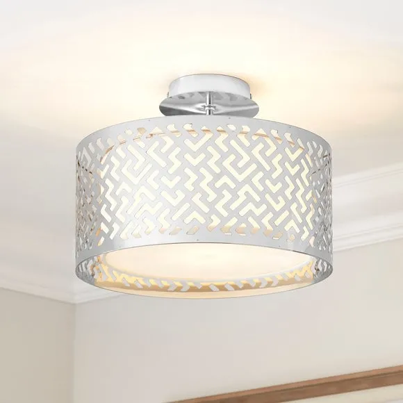 Nyx Modern Semi Flush Ceiling Light