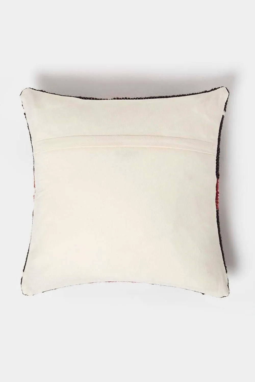 Homescapes Tawa Handwoven Traditional Red & Black Kilim Cushion 3