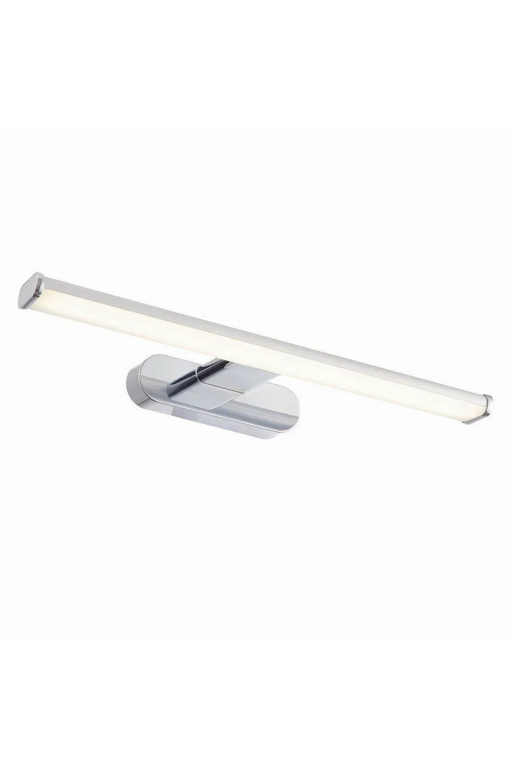 Netlighting Moda LED 1 Light Bathroom Wall Chrome Abs Plastic Frosted Polypropylene IP44 in Grey
