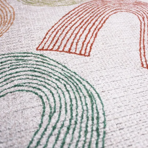 Rainbow Multicoloured Washable Rug 2
