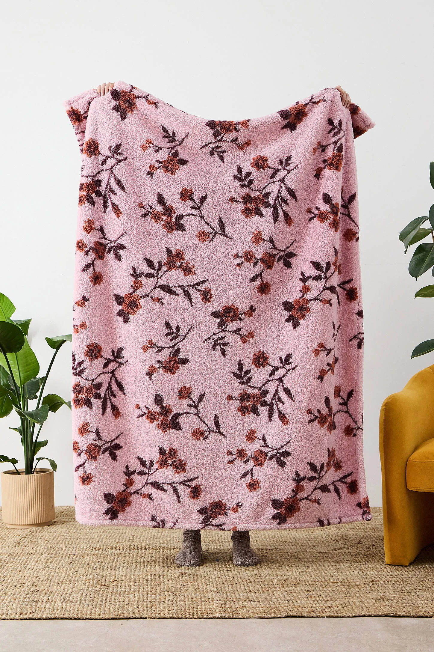 Clarissa Fleece Throw - Purple