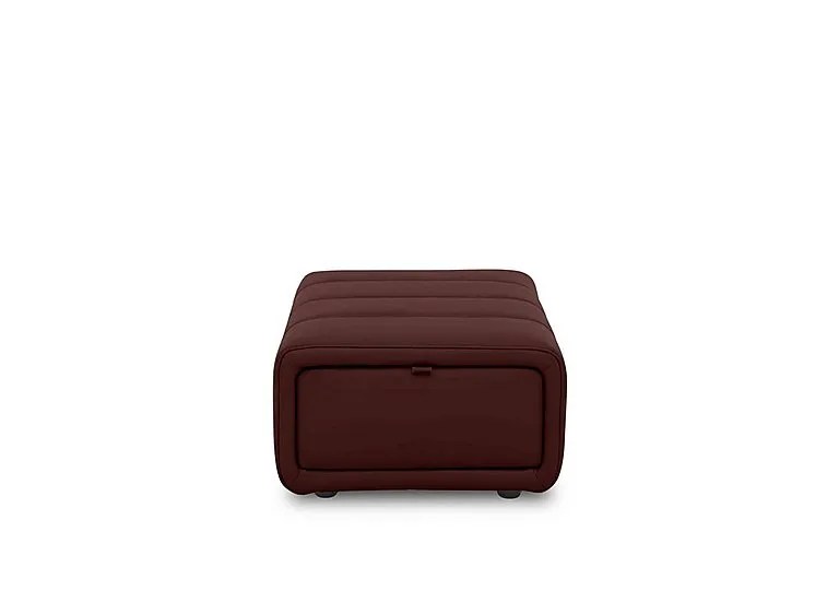 Elphaba Leather Storage Footstool