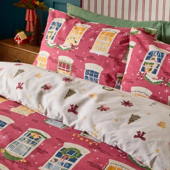 Furn. Christmas Eve Brushed Polycotton Duvet Cover & Pillowcase Set 3