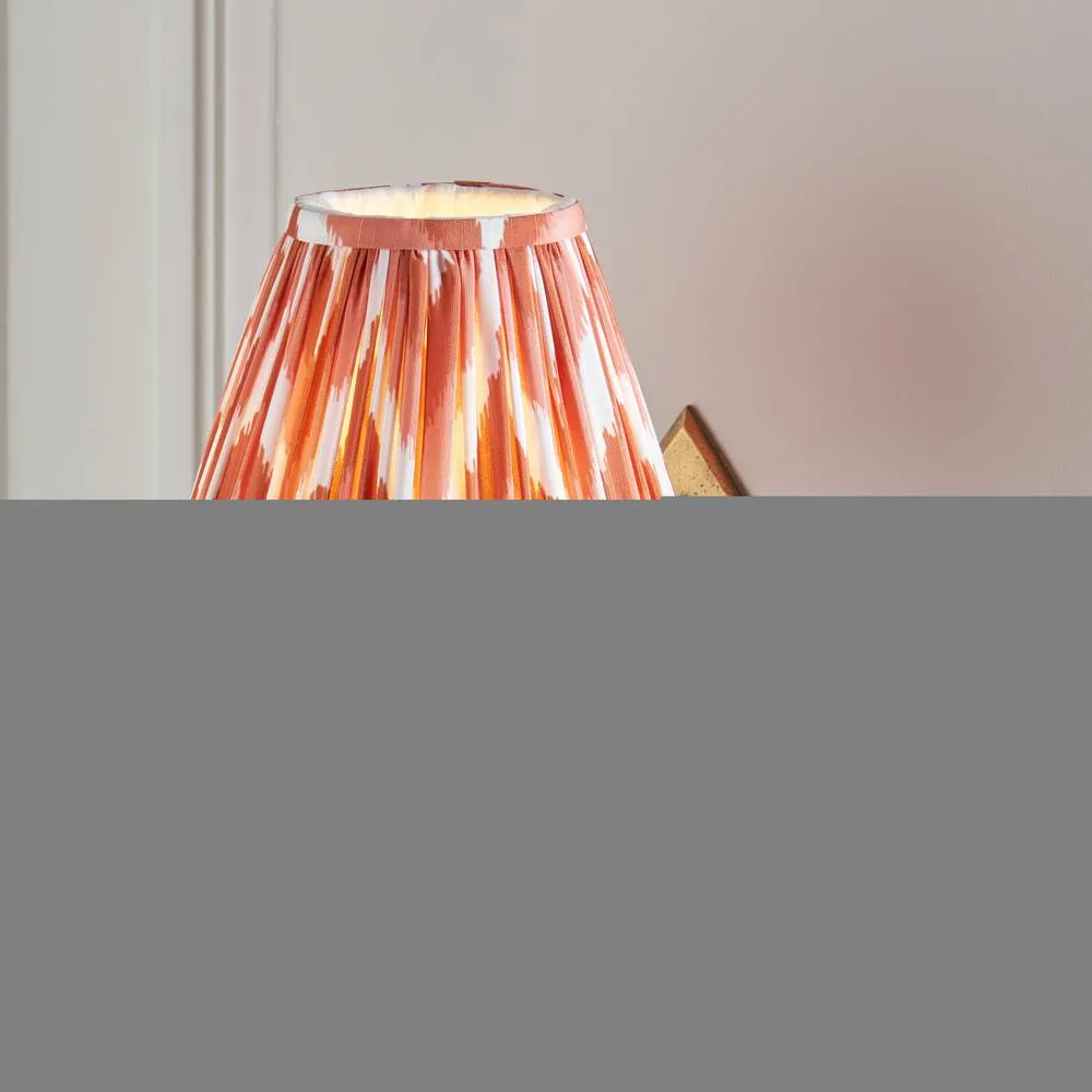 Netlighting Diamond Curve & Zigzag 16cm Wall Lamp Antique Brass Apricot Orange in Gold 5