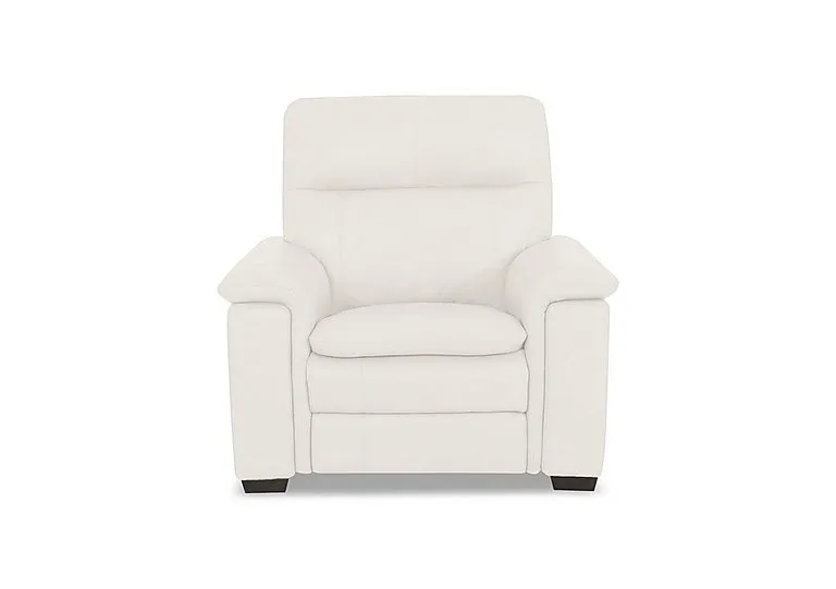 Recharge Leather Power Recliner Armchair with Power Headrest - BV Star White - Sofas and Armchairs - In Time for Christmas
