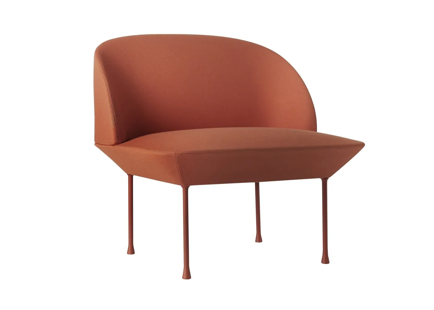 Muuto Oslo Lounge Chair Steelcut 550 Red