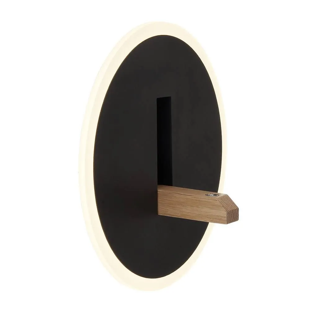 Netlighting Avery Integrated LED Wall Lamp Matt Black LED 4000K 4
