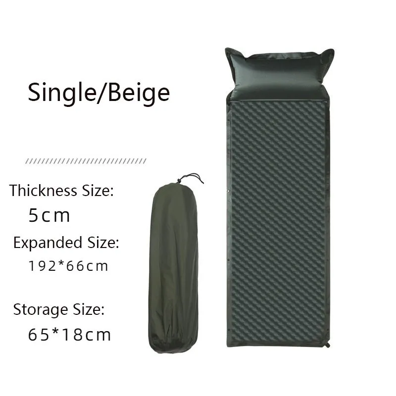 Leaper Self Inflating Thickened Moisture Proof Mattress in Black