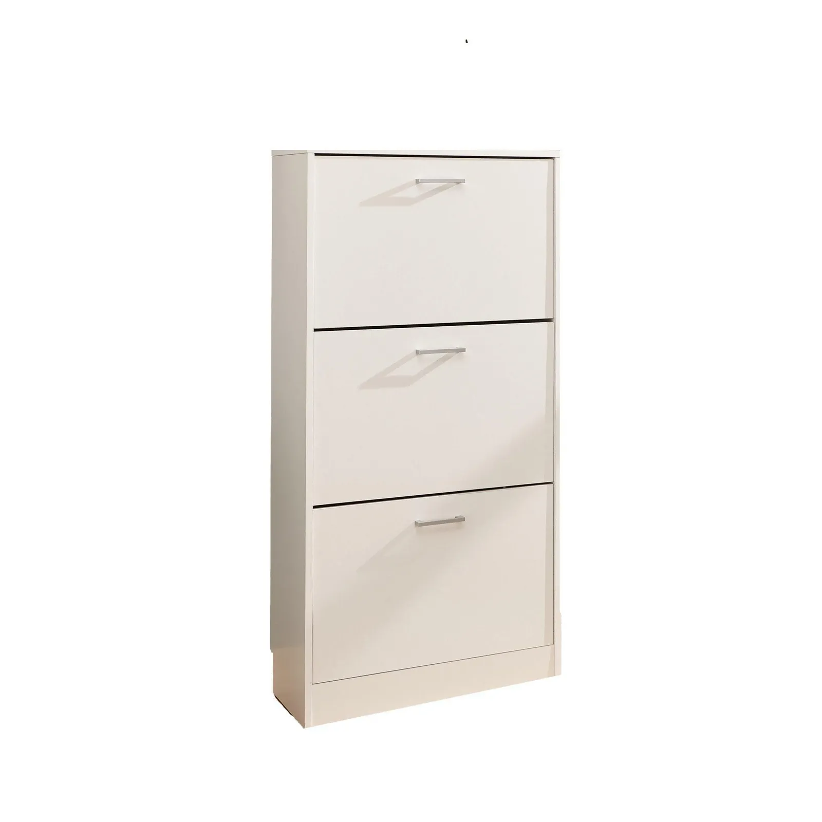 GFW Stirling Three Tier Shoe Cabinet in White 3