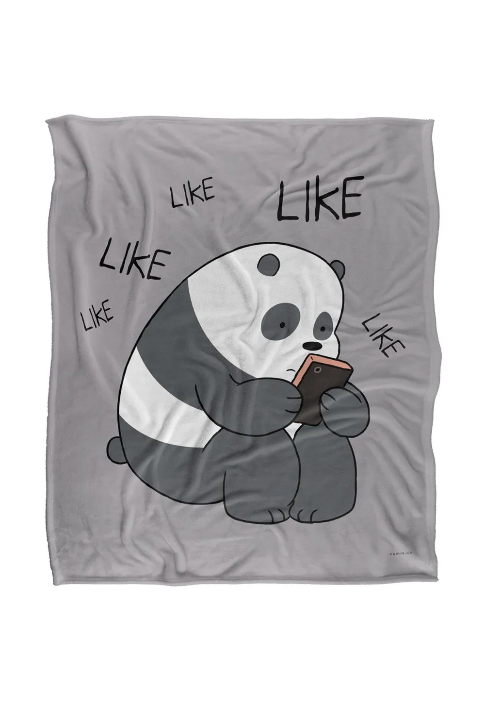 Cartoon Network We Bare Bears Like Like Like Silky Touch Super Soft Throw Blanket 152 X 127 cm in White