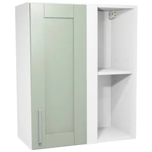 Wickes Ohio Reed Green Shaker Corner Wall Unit - 600mm