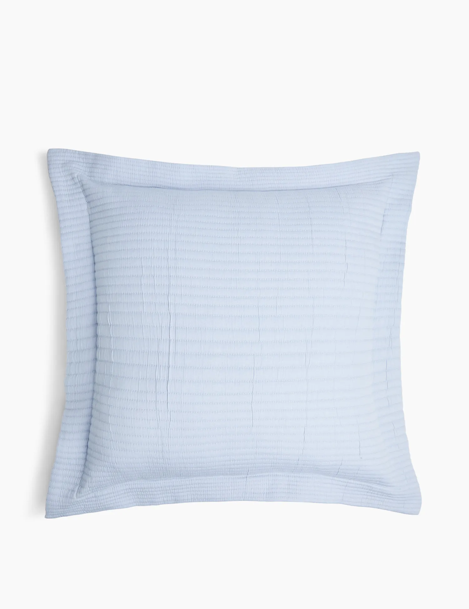 M&S Cotton Rich Ribbed Quilted Cushion