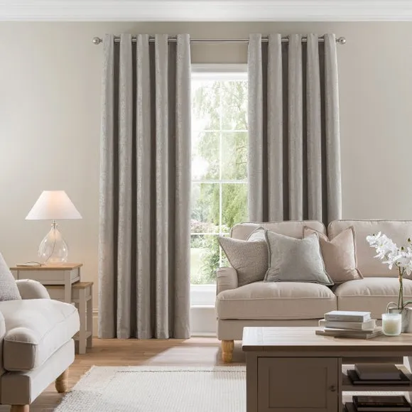 Chenille Eyelet Curtains (Blackout Available) 2