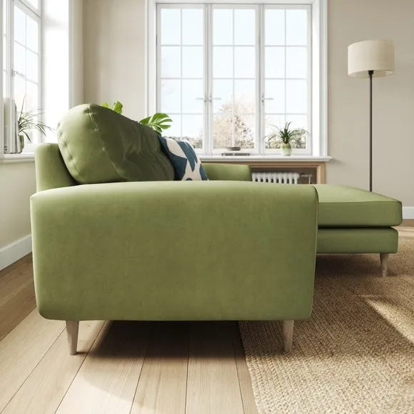 Sven Opulent Velvet Reversible Corner Chaise Sofa 2