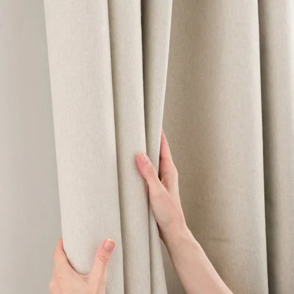 Luna Brushed Pencil Pleat Curtains (Blackout Available) 5