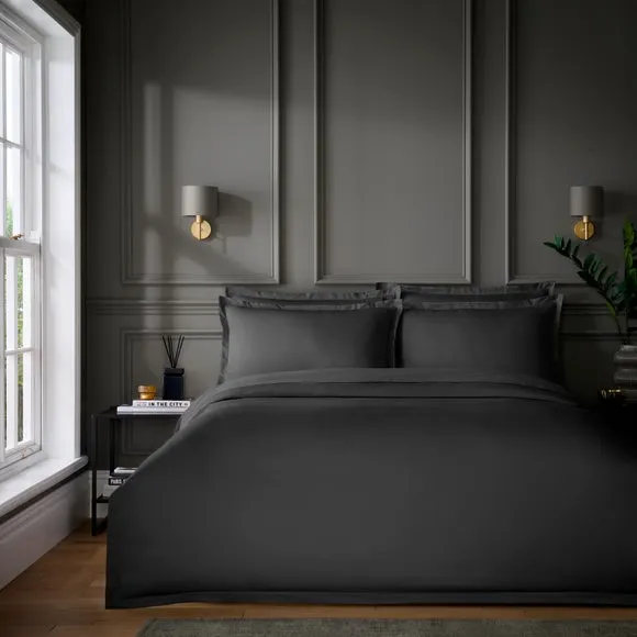 Hotel Cotton Sateen 400 Thread Count Duvet Cover & Pillowcase Set 1