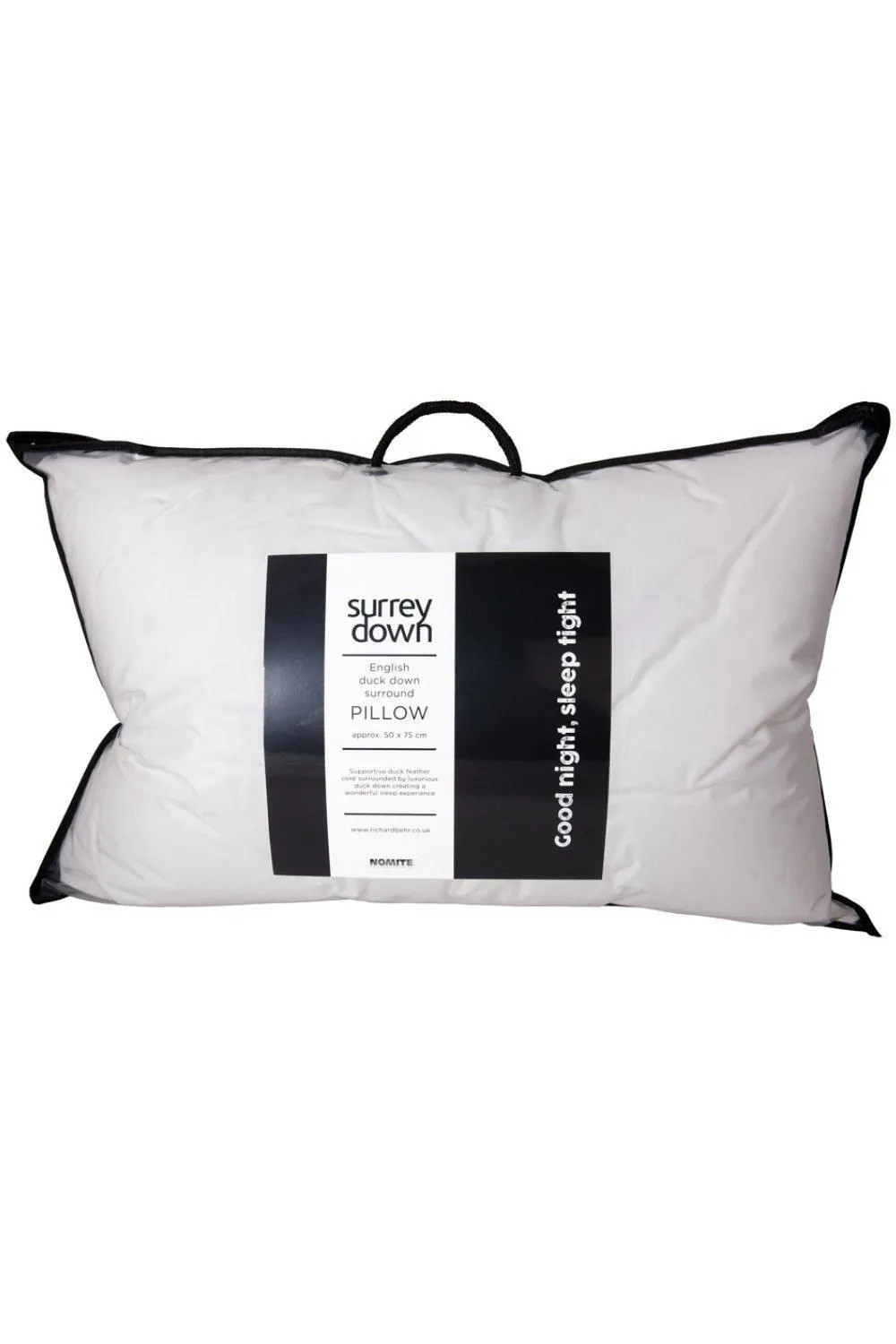 surrey down Duck Down Surround Pillow in White